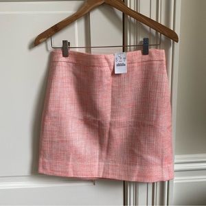 NWT JCrew Pink Tweed Skirt Size 2